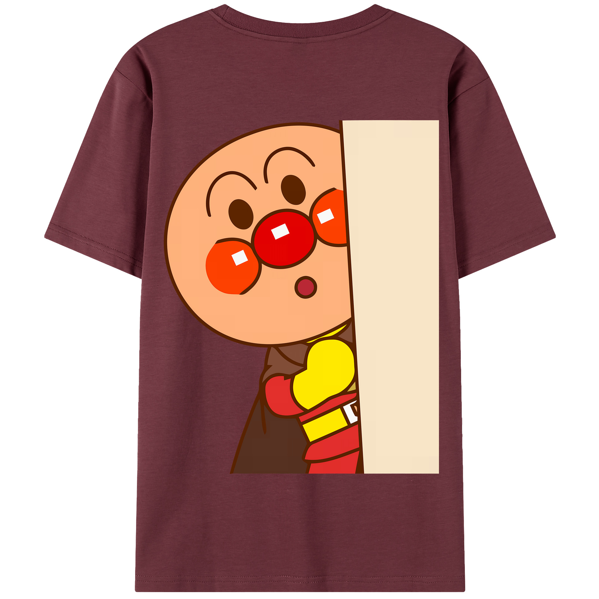 （画像用） アンパンマン Anpanman 綿100％半袖Tシャツ（背面プリント）